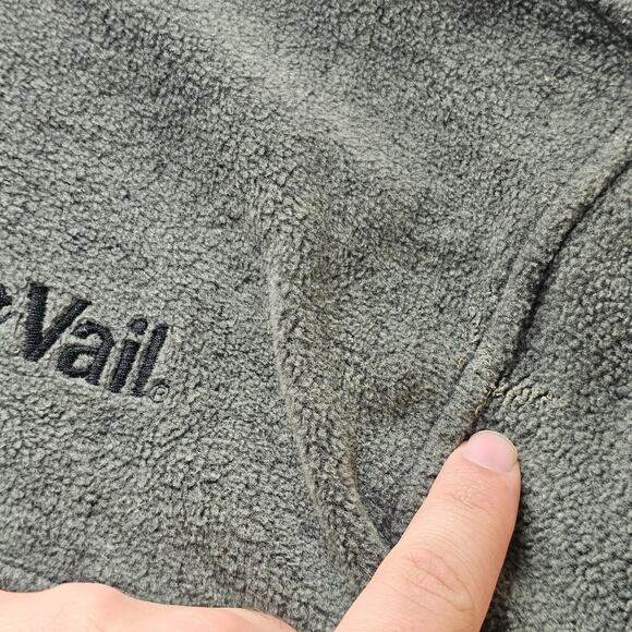 Vtg Vail Sweater Pullover Mens Large Gray Fleece Colorado Ski Snowboard Casual - Picture 14 of 14